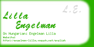 lilla engelman business card